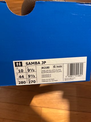 Zapatillas Adidas Samba Talla 44 Azul/Plata