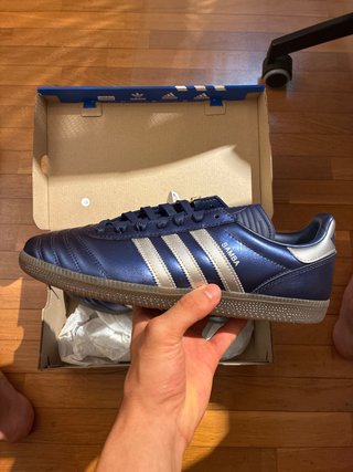 Zapatillas Adidas Samba Talla 44 Azul/Plata
