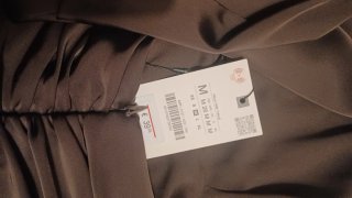 Vestido Zara Marrón  Lentejuelas