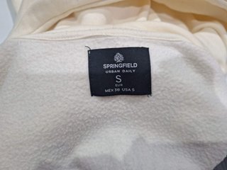 Sudadera con capucha color crema