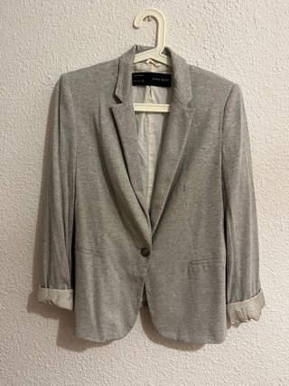 Americana Zara Gris Talla M