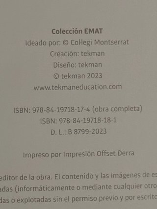 EMAT, matemáticas para la vida, 3o Primaria