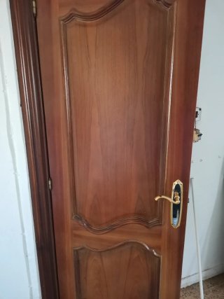 Lote 6 puertas madera Sapelly