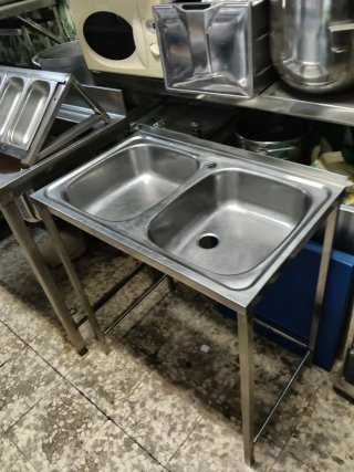Fregadero Roca 2 cubas 80x50 Acero Inox