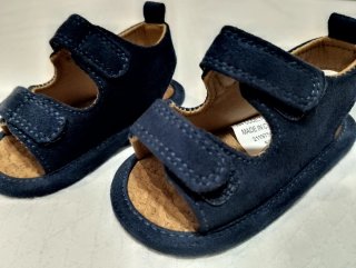 Sandalias bebé azul marino, 3-6 meses