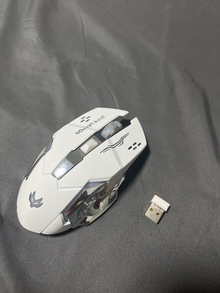 Ratón Gaming Blanco con Luces