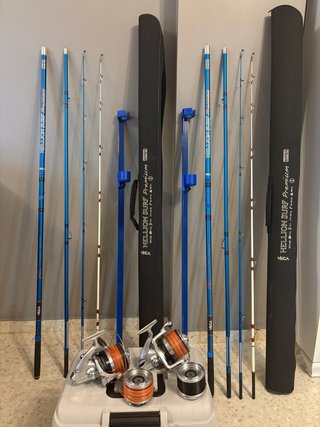Vendo parejas de caña vega hellium surf 4.20