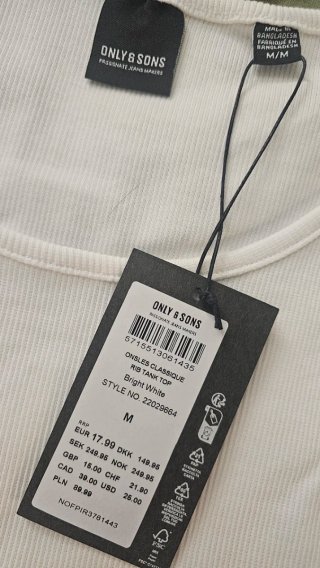 Camiseta tirantes Only & Sons M