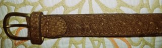 Cinturón Piel Carpincho 115cm Marrón Dorado
