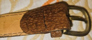 Cinturón Piel Carpincho 115cm Marrón Dorado