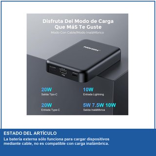 NOHON power bank magnetico a ricarica rapida