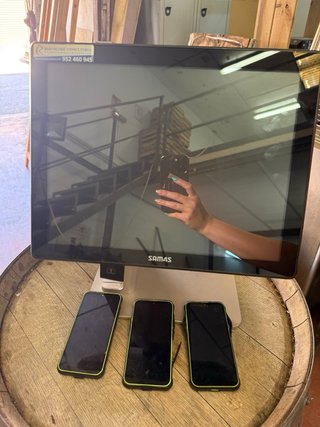 TPV SAM4S Forza115 + Pantalla Cliente + 3 PDA Coma