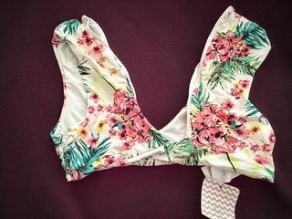 Top Bikini El Corte Inglés Flores Talla S