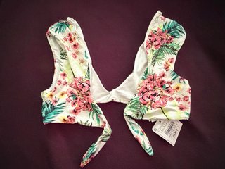Top Bikini El Corte Inglés Flores Talla S