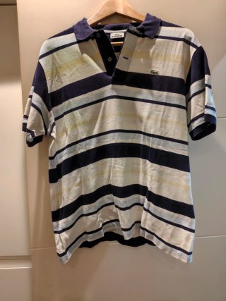 Polo Lacoste Rayas Talla 5 Hombre