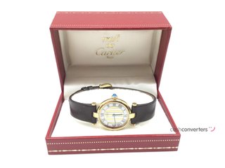 reloj alta gama señora cartier vermeil 925