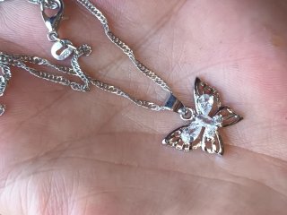 Set di Gioielli in Argento Farfalla