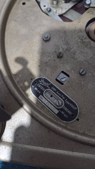 Tocadiscos Dual 1002F 1952 - Per Ricambi