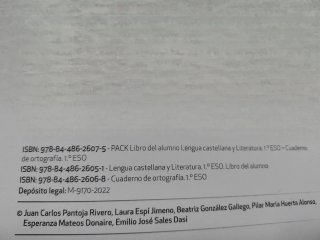 Lengua castellana y Literatura 1.º ESO