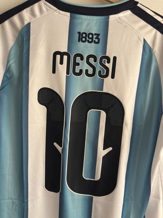 Camiseta Argentina Messi 10 Mundial Talle M