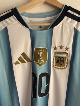Camiseta Argentina Messi 10 Mundial Talle M