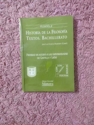Historia de la filosofía.Textos. Bachillerato