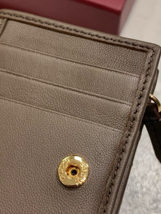 Cartera Gucci Marrón Chevron GG Marmont