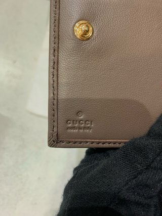 Cartera Gucci Marrón Chevron GG Marmont
