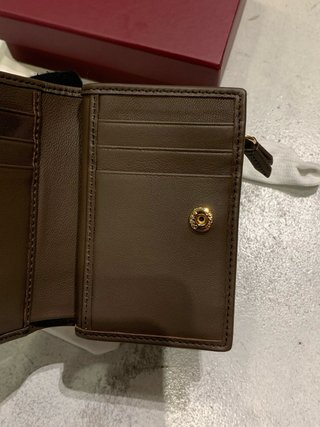 Cartera Gucci Marrón Chevron GG Marmont