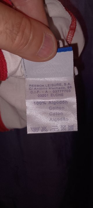 Camiseta Vintage Reebok Atlético Madrid Talla L