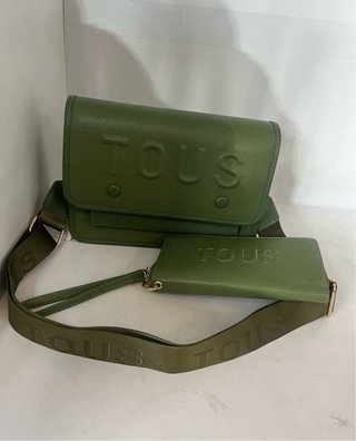 Conjunto bolso y cartera Tous blanco