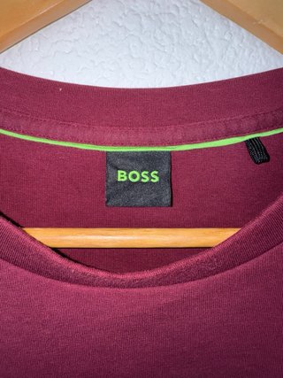 Sudadera BOSS Hombre Burdeos Logo