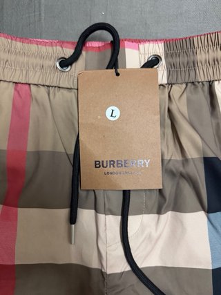 Bañador Burberry Cuadros Beige Multicolor