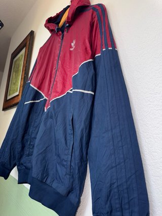 Cortavientos Adidas Originals Vintage Rojo/Azul