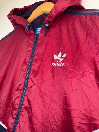 Cortavientos Adidas Originals Vintage Rojo/Azul
