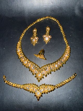 Set di Gioielli Oro e Bianco