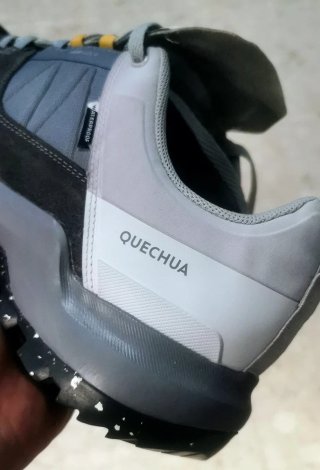 Zapatillas montaña Quechua hombre negras/grises