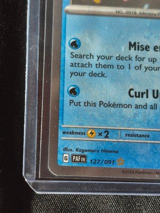 PAF 127 Tatsugiri (Shiny) NM ING Paldean Fates