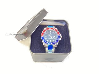 reloj pulsera caballero fredric electrochron dual time sport s.steel 3016