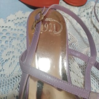 Sandali moda pelle oro e rosa