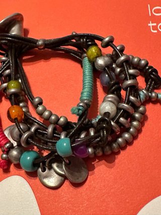 Pulsera Uno de 50 Multicolor y Plata