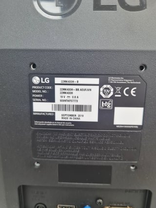 Monitor LED LG 22MK400H-B