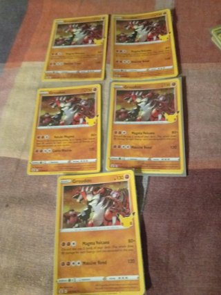5 Cartas Pokémon Groudon Holo