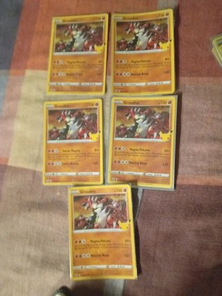 5 Cartas Pokémon Groudon Holo