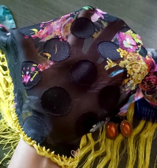 Traje Flamenca Yolanda Rivas Original perfecto
