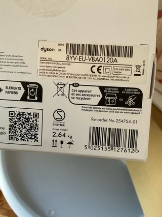 Dyson Airstrait nuovo sigillato assistenza dyson
