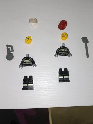 2 Figuras Lego Bomberos