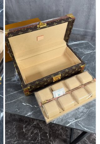Caja LV Marrón para 8 Relojes