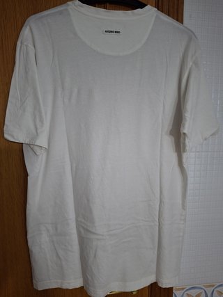Camiseta hombre Antonio Miró. Talla XL. Blanca.