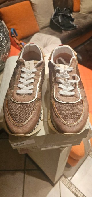 Scarpe A.S.98 Uomo Oro e Rosso